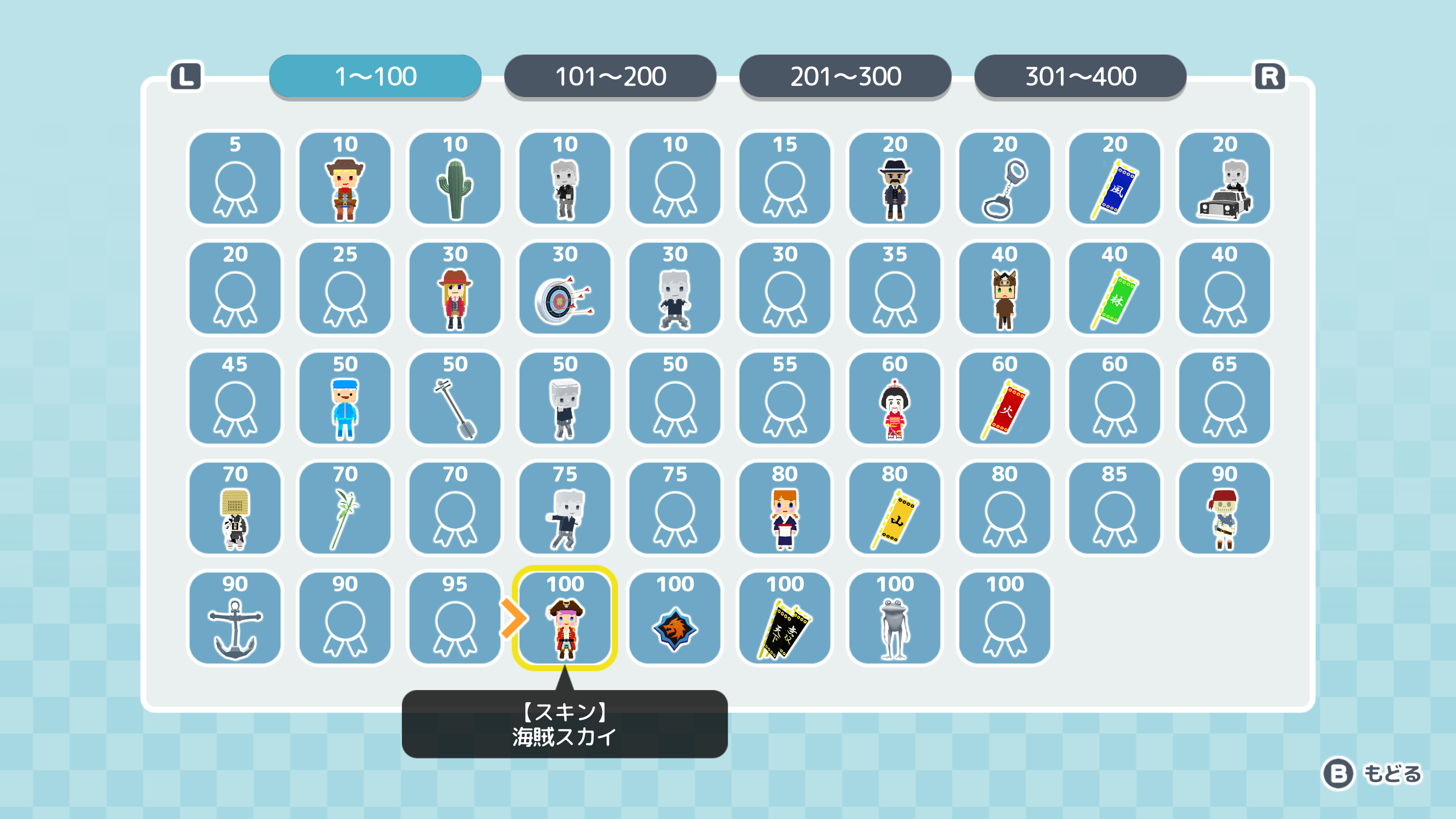 レベルアップ報酬